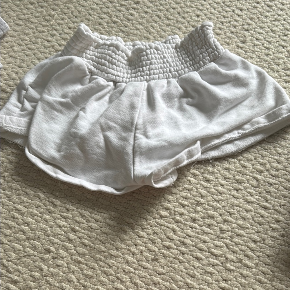 White Smocked Women's Shorts
